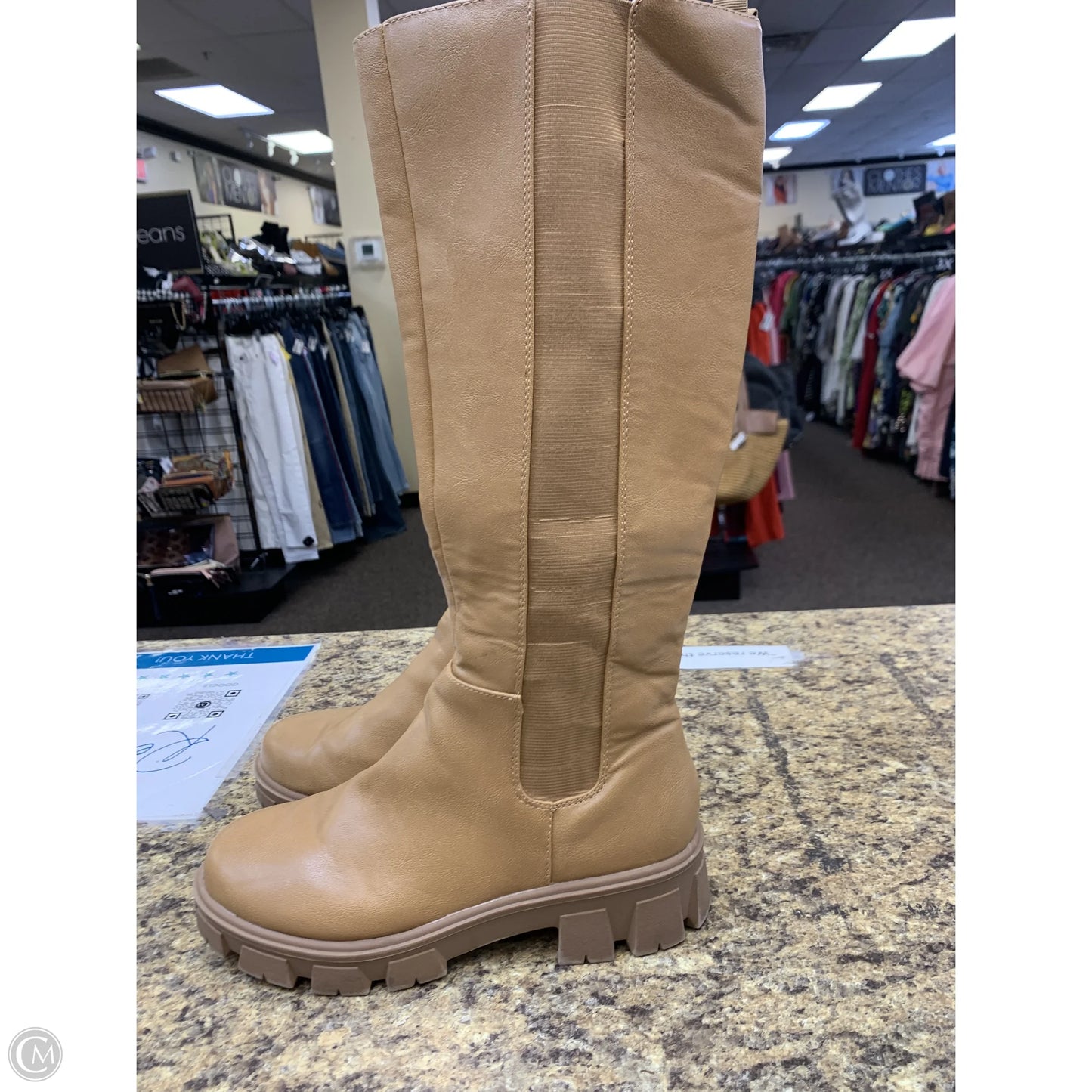 Boots Ankle Flats By Cmf In Leopard Print, Size: 8