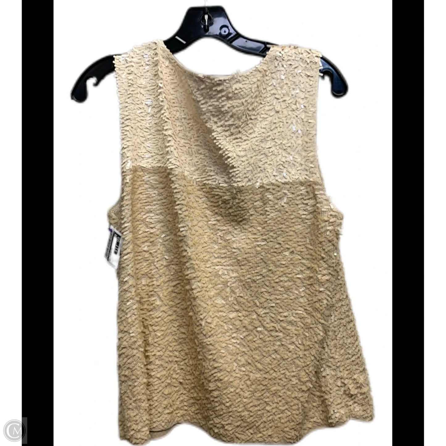 Top Sleeveless By J. Crew In Cream, Size: L