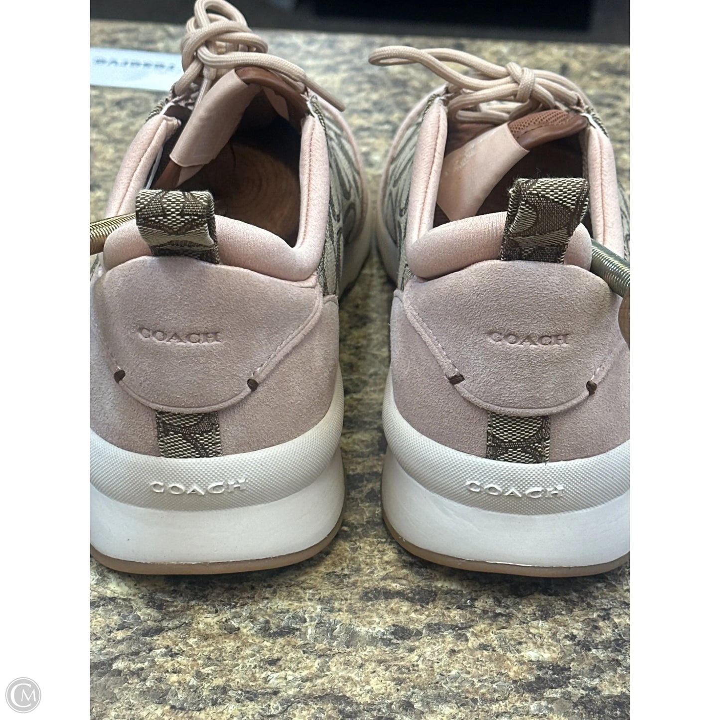Shoes Designer By Coach In Pink & Tan, Size: 9