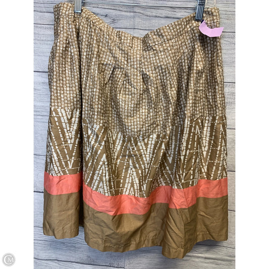 Skirt Midi By George In Tan, Size: 16