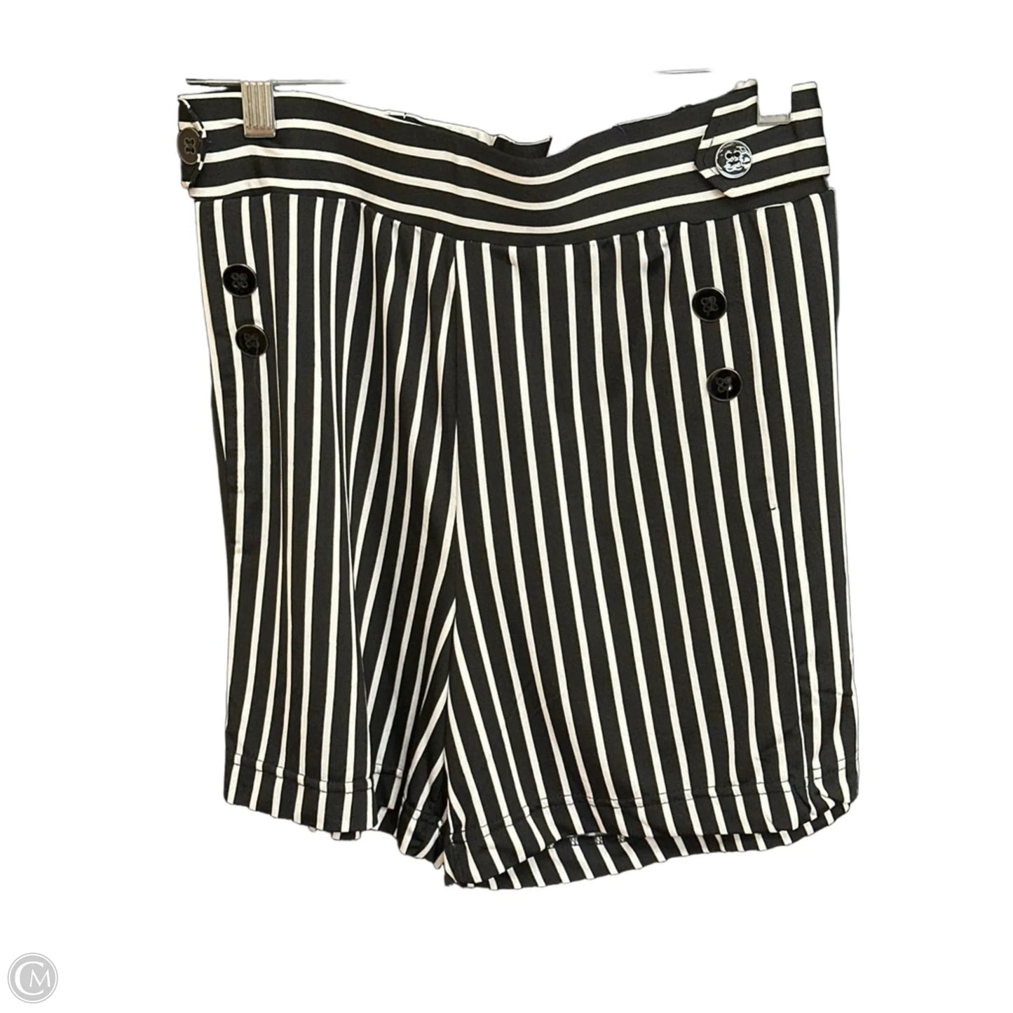 Shorts By Robert Louis In Black & White, Size: Xl
