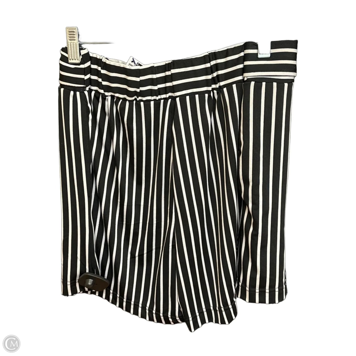 Shorts By Robert Louis In Black & White, Size: Xl