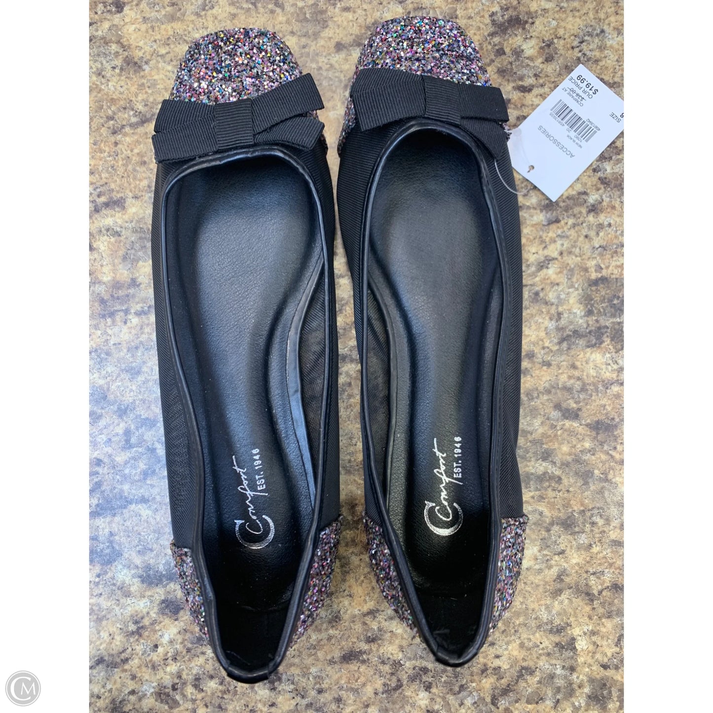 Shoes Flats By Comfort Casual In Black, Size: 8