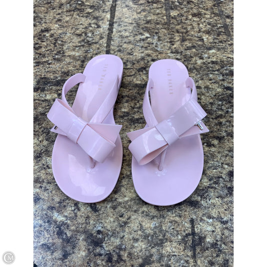 Sandals Flats By Ted Baker In Pink, Size: 7