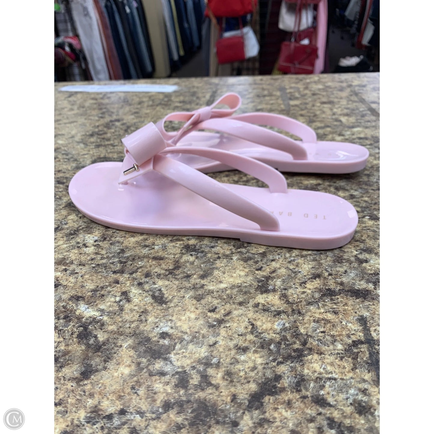 Sandals Flats By Ted Baker In Pink, Size: 7