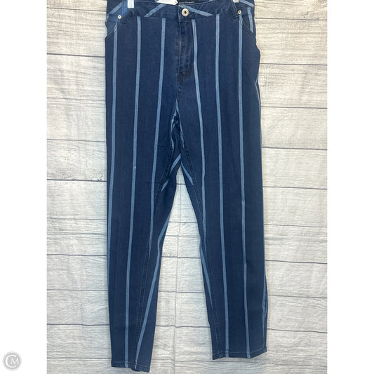 Jeans Skinny By Ashley Stewart In Blue Denim, Size: 24