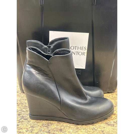 Boots Ankle Heels By Unisa In Black, Size: 7
