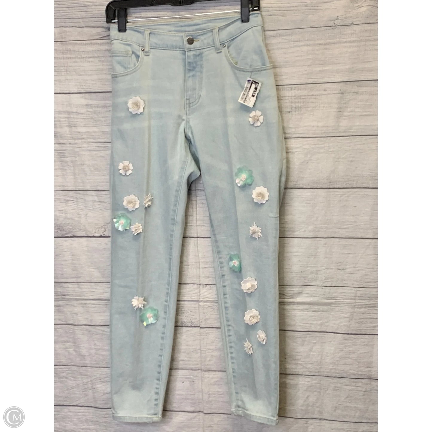 Jeans Skinny By For The Republic In Blue Denim, Size: 12