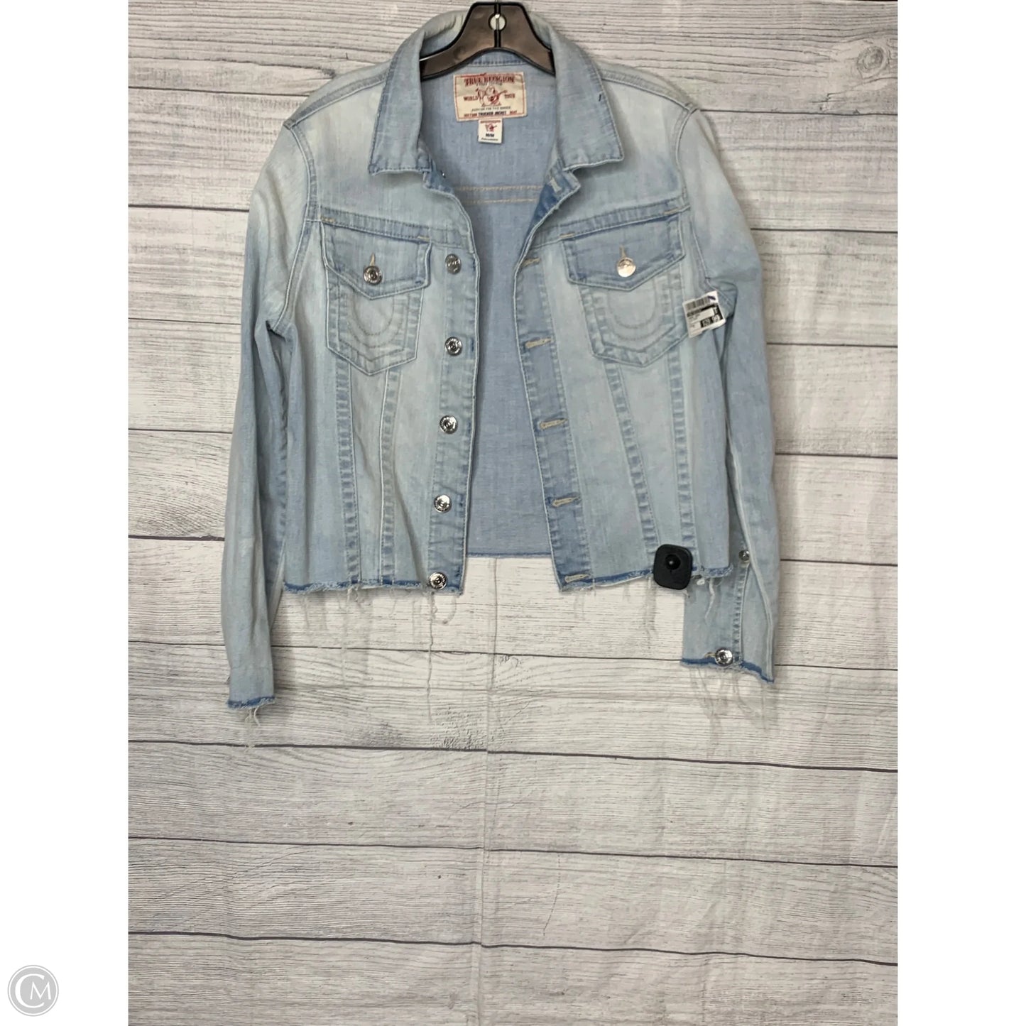 Jacket Denim By True Religion In Blue Denim, Size: M