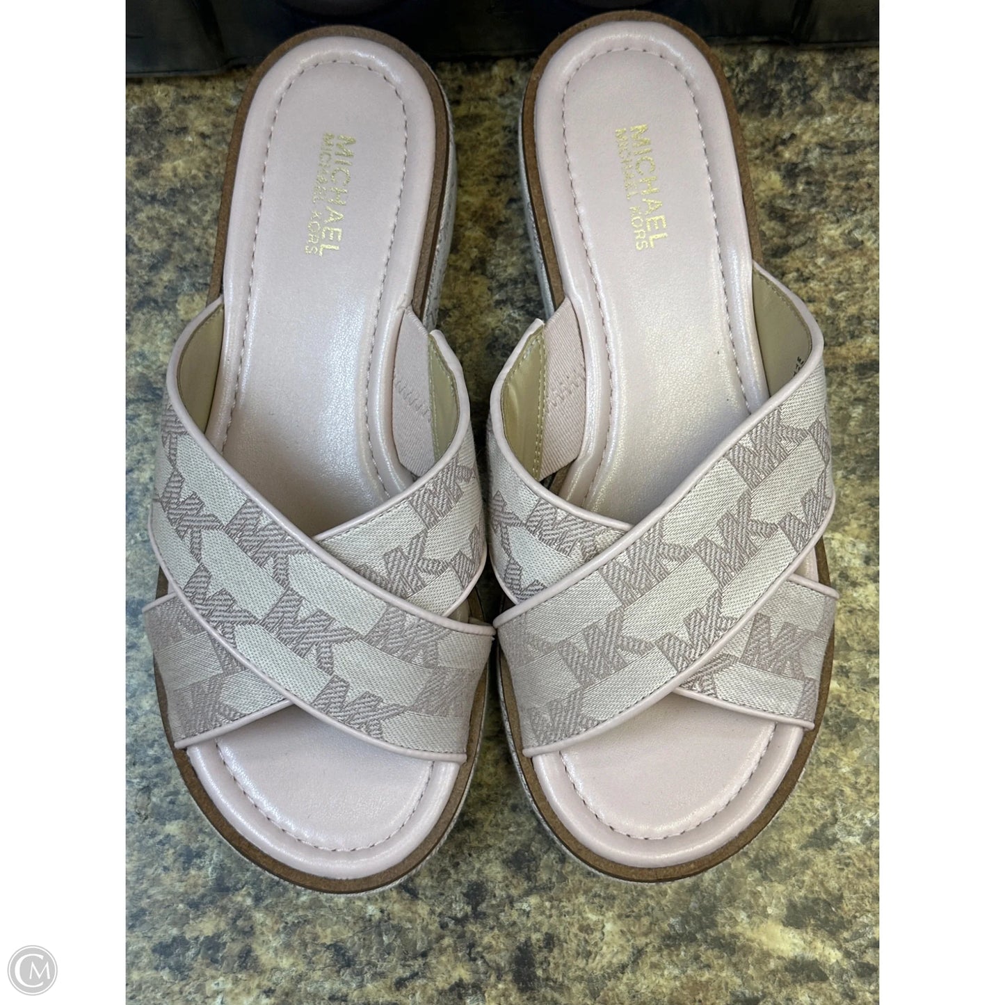 Sandals Heels Platform By Michael By Michael Kors In Pink, Size: 7