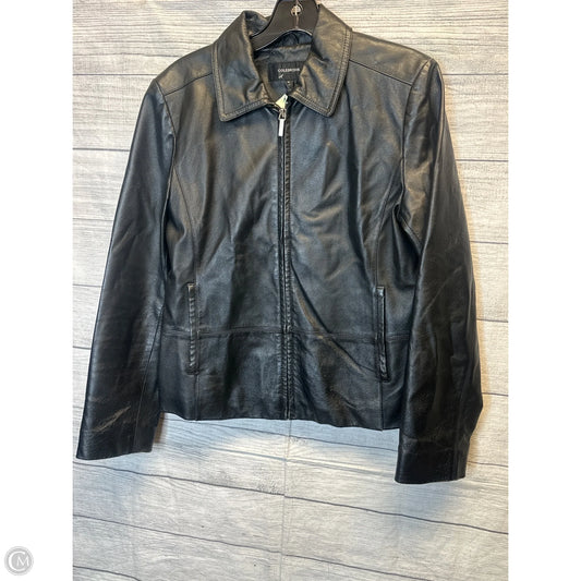 Jacket Leather By Colebrook In Black, Size: M