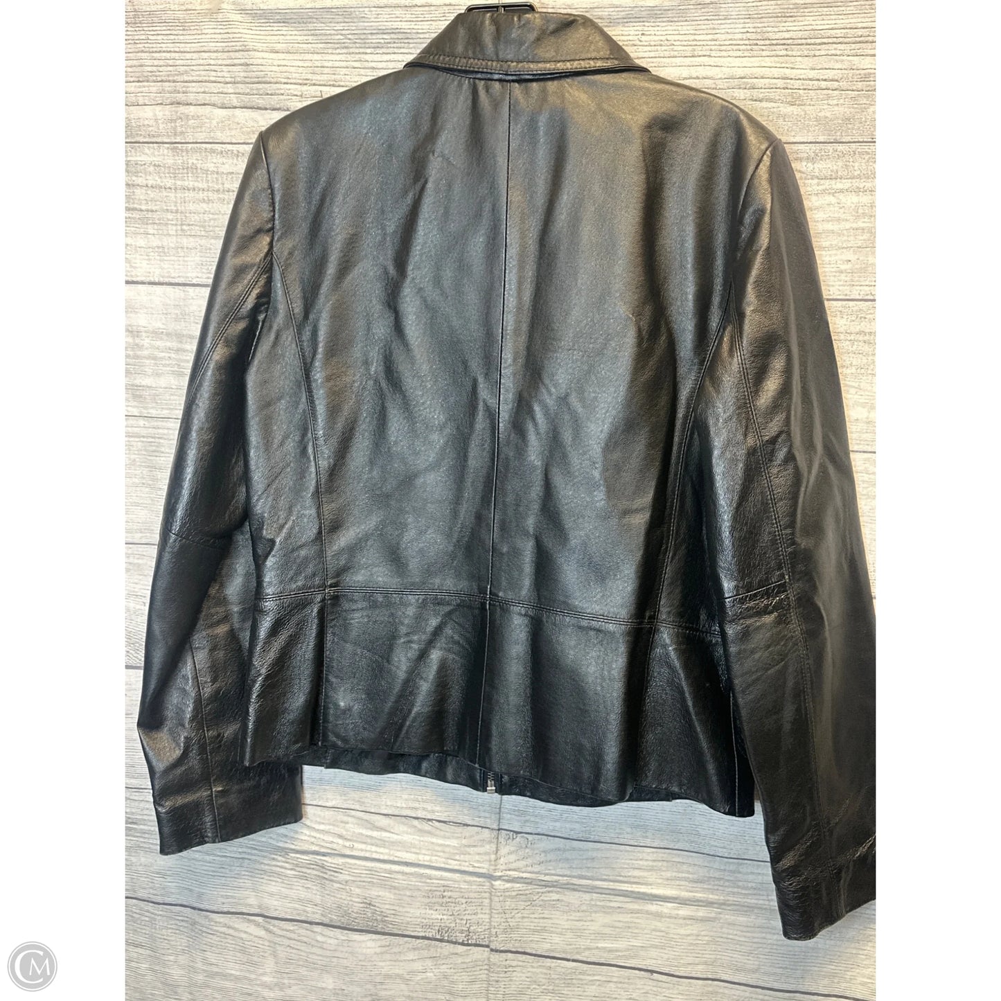 Jacket Leather By Colebrook In Black, Size: M