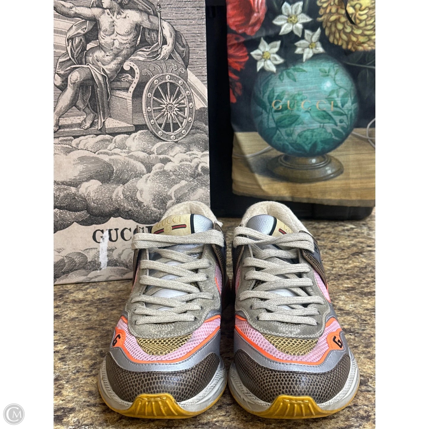 Shoes Luxury Designer By Gucci In Multi-colored
