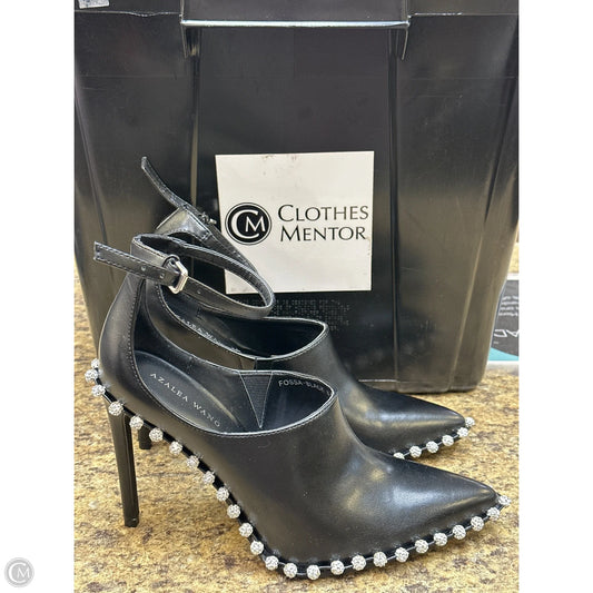 Shoes Heels Stiletto By Azalea Wang In Black & Silver, Size: 8