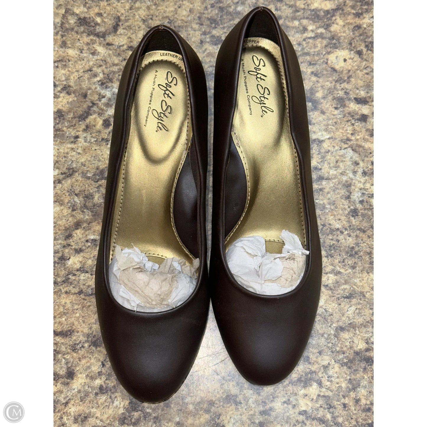 Shoes Heels Kitten By Hush Puppies In Brown, Size: 8.5