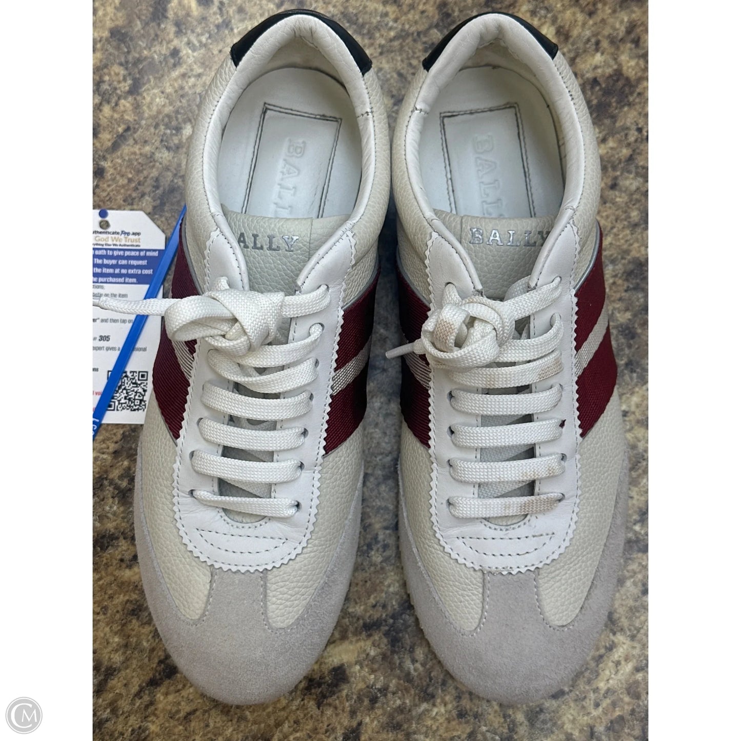 Shoes Athletic By Bally In White, Size: 5.5