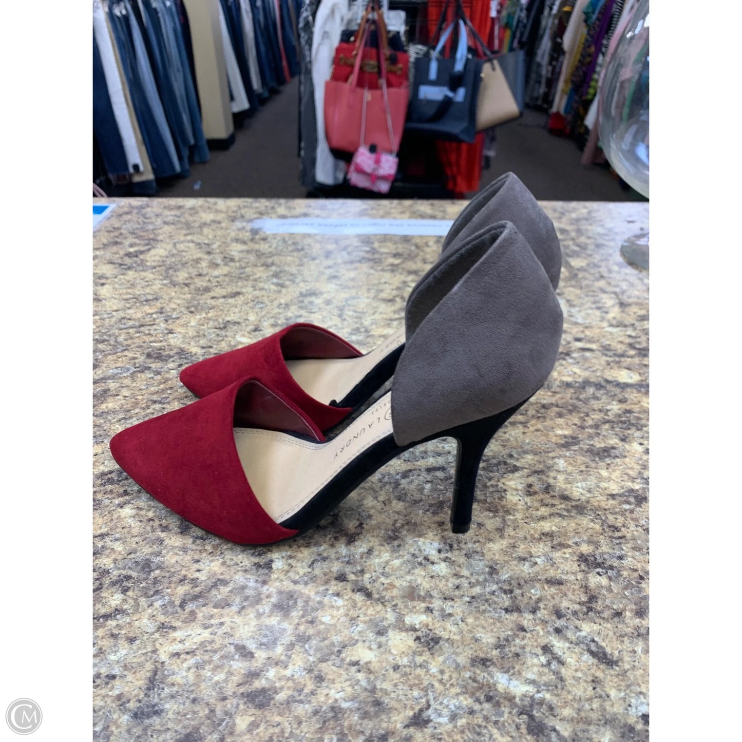 Shoes Heels Stiletto By Chinese Laundry In Red & Tan, Size: 8.5