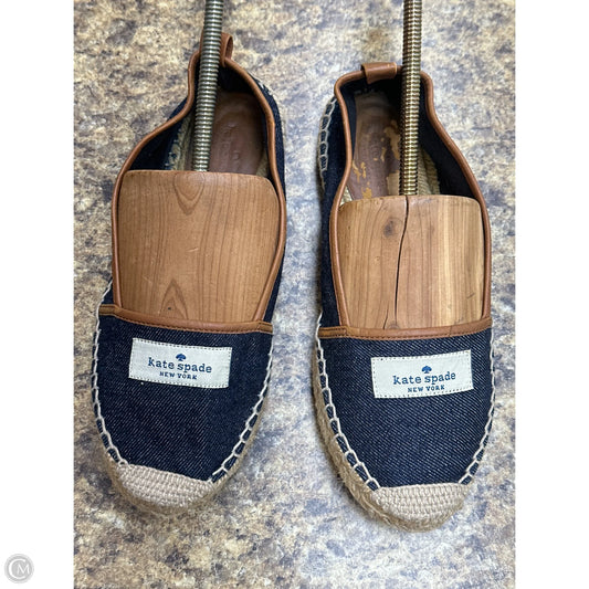 Shoes Designer By Kate Spade In Blue Denim, Size: 6
