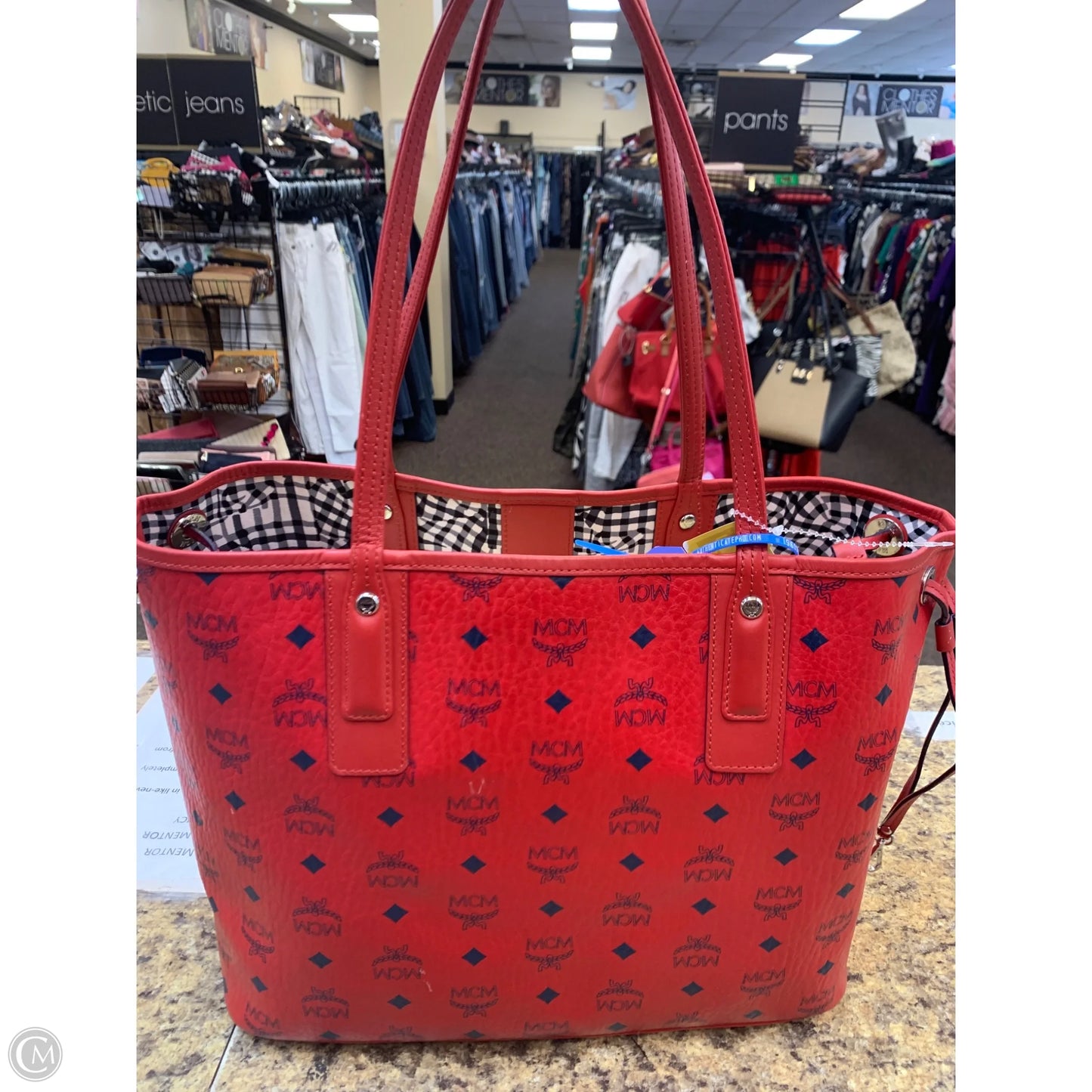 Tote Luxury Designer By Mcm, Size: Medium