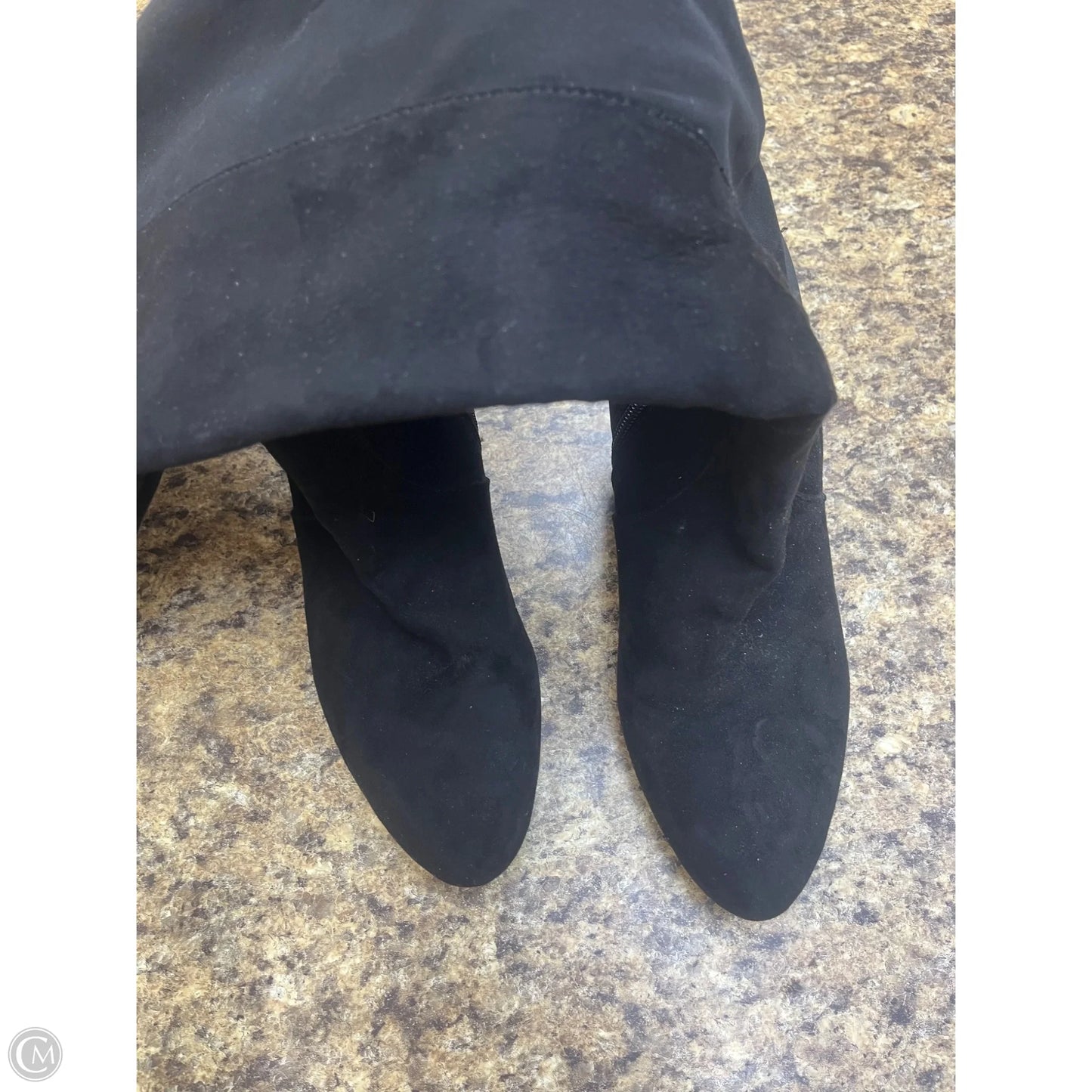 Boots Knee Heels By Liz Claiborne In Black, Size: 10