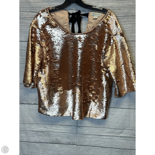 Top Short Sleeve By Cmf In Rose Gold, Size: M