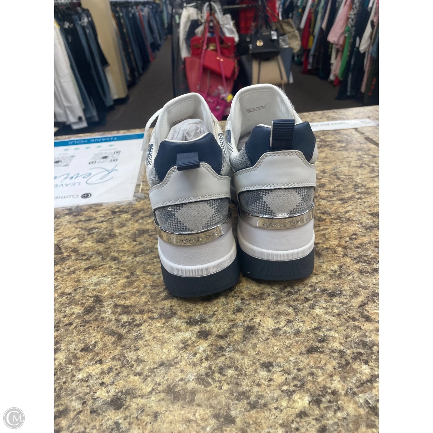 Shoes Athletic By Michael By Michael Kors In Grey & White, Size: 10
