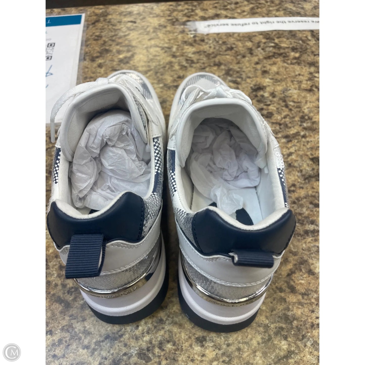 Shoes Athletic By Michael By Michael Kors In Grey & White, Size: 10