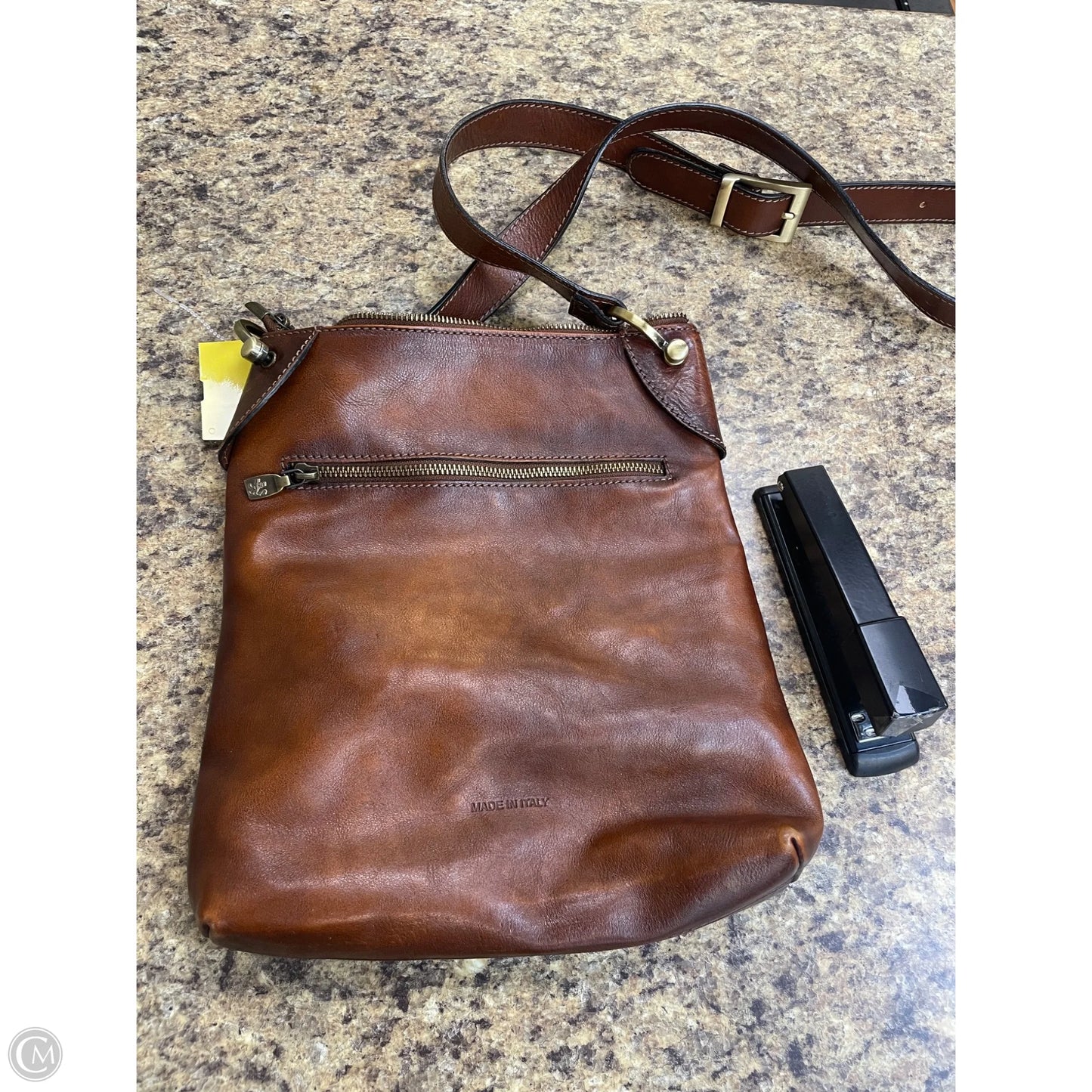 Crossbody Leather By Cmf, Size: Large