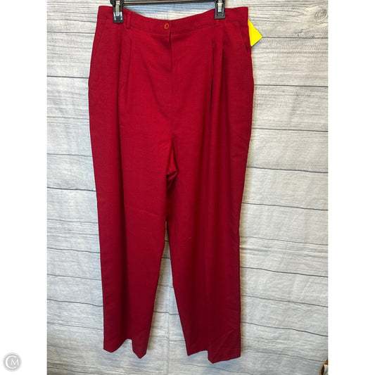 Pants Dress By Morgan Taylor In Red, Size: 16