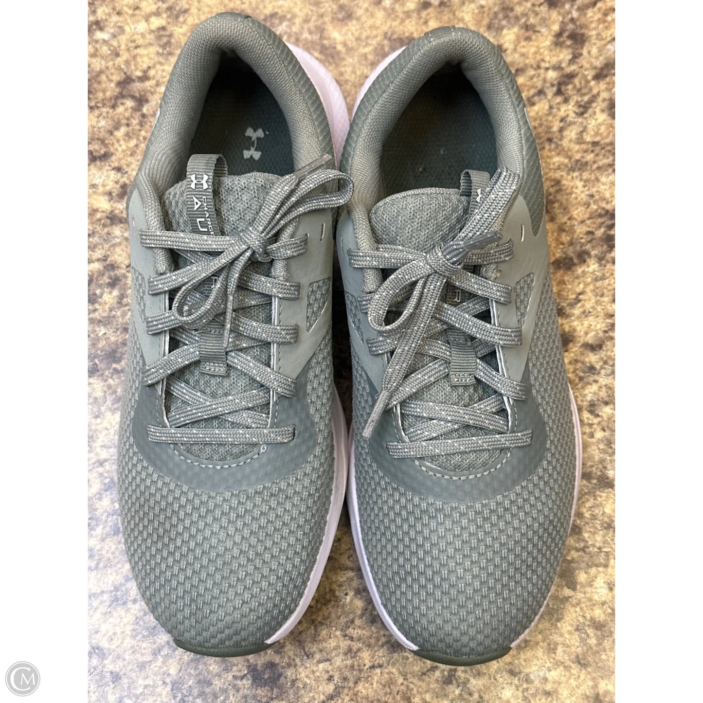 Shoes Athletic By Under Armour In Green & White, Size: 8
