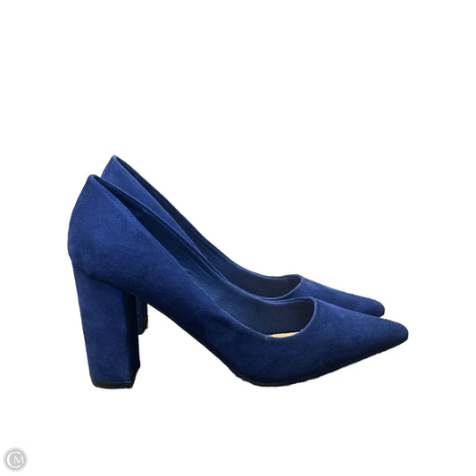 Shoes Heels Block By Rouge In Navy, Size: 11