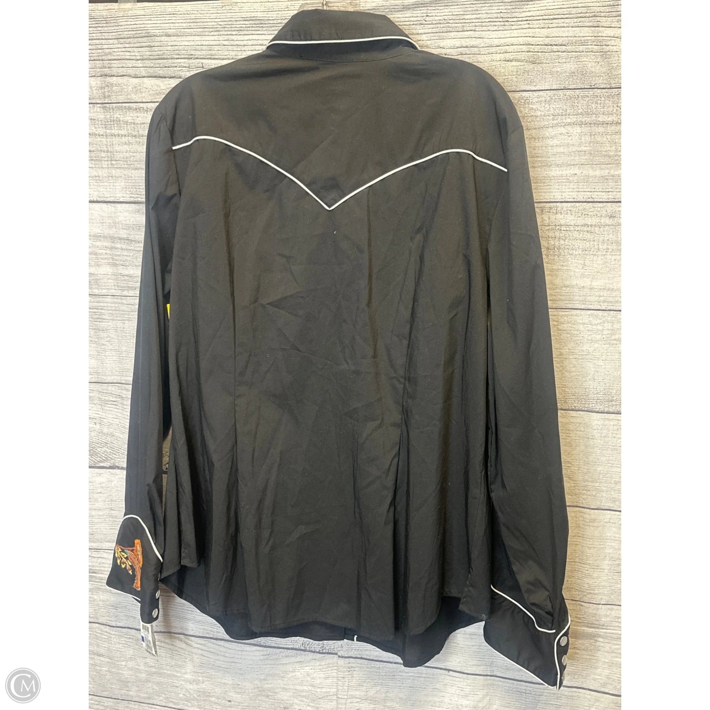 Top Long Sleeve By Inc In Black, Size: Xl