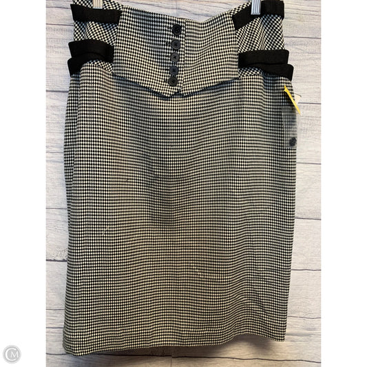Skirt Midi By Worthington In Black & White, Size: 14