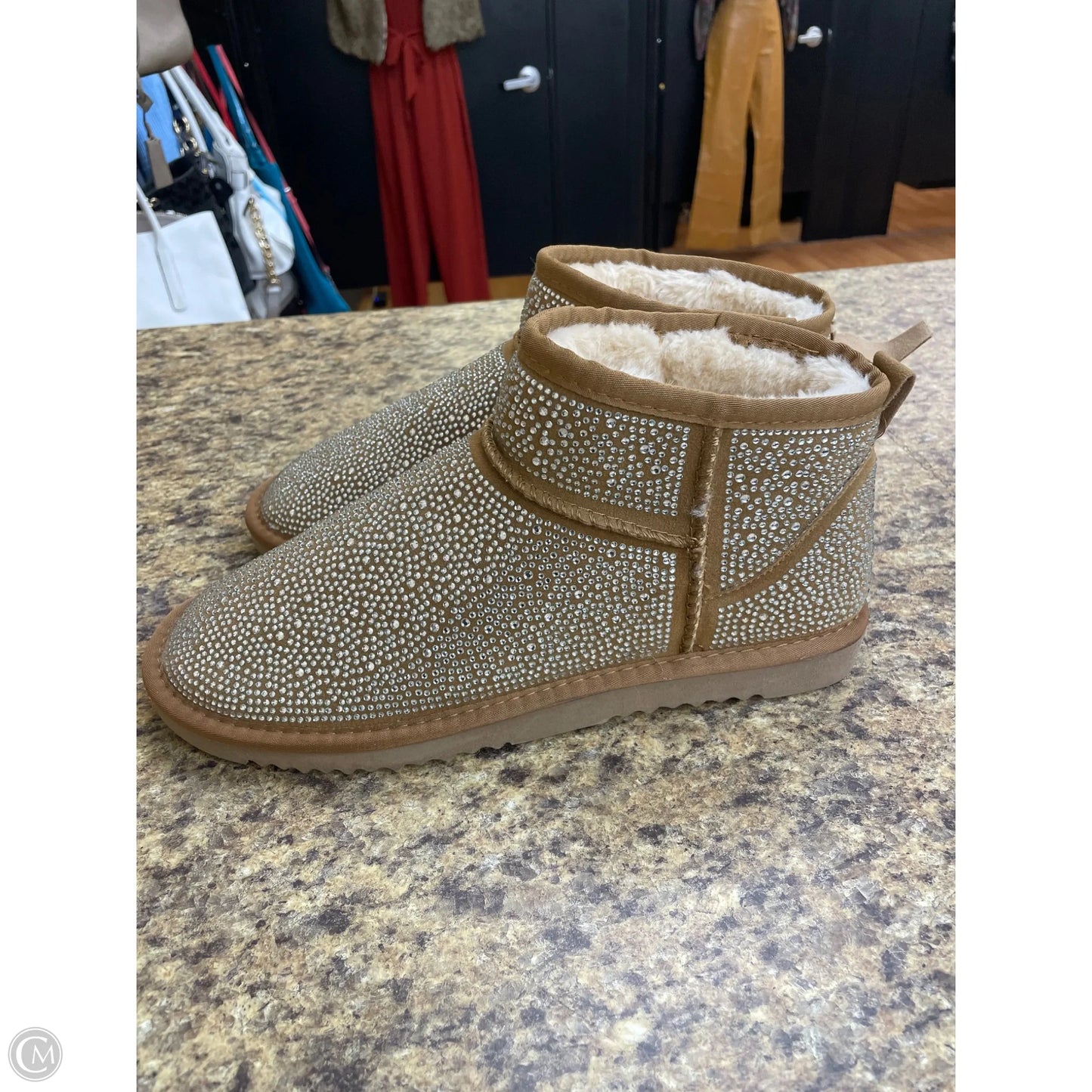 Boots Ankle Flats By Inc In Tan, Size: 11