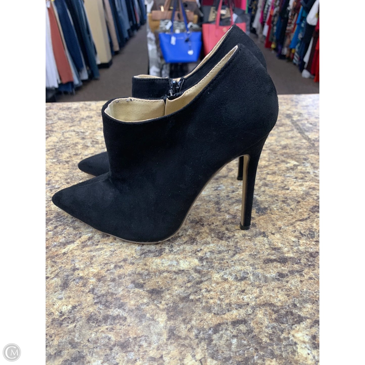 Boots Ankle Heels By Cmf In Black, Size: 9