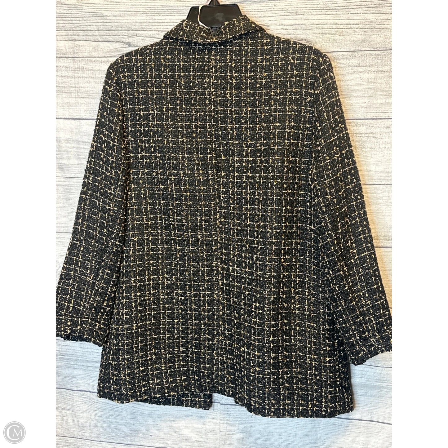 Blazer By Nanette By Nanette Lepore In Black & Gold, Size: M