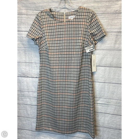 Dress Casual Midi By Calvin Klein In Multi-colored, Size: 10