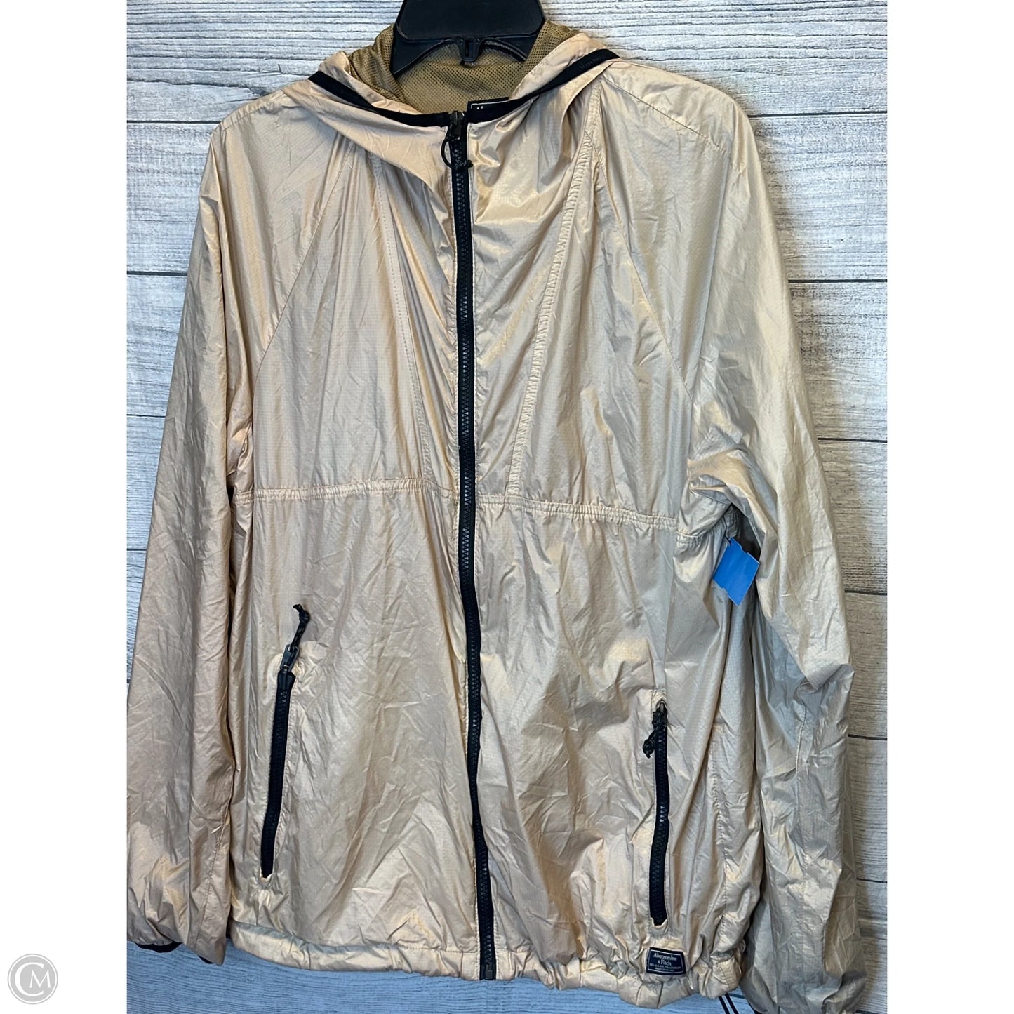 Jacket Windbreaker By Abercrombie And Fitch In Rose Gold, Size: L