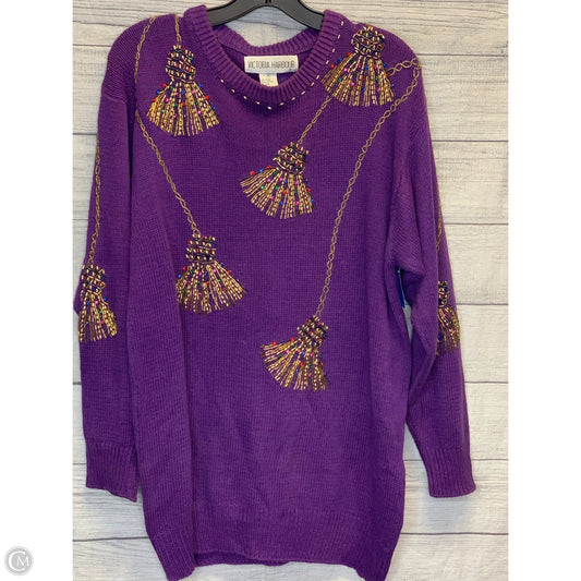 Sweater By Cmf In Purple, Size: M