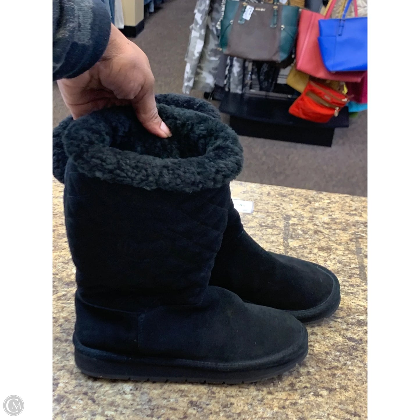 Boots Mid-calf Flats By Michael By Michael Kors In Black, Size: 10