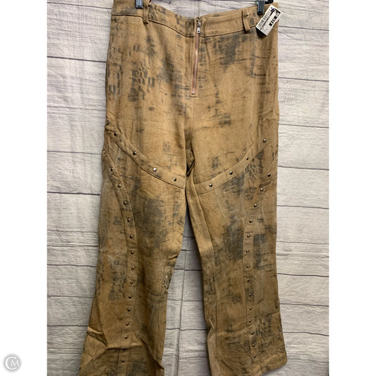 Jeans Boot Cut By Pretty Little Thing In Tan, Size: 12