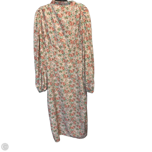 Dress Casual Maxi By Shein In Floral Print, Size: Xl
