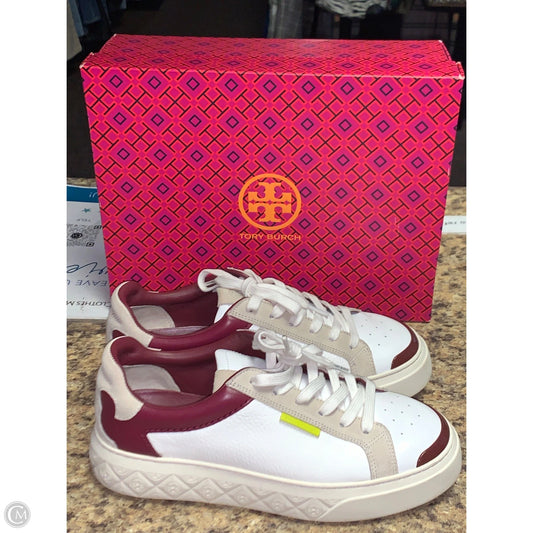 Shoes Designer By Tory Burch In Red & White, Size: 9.5