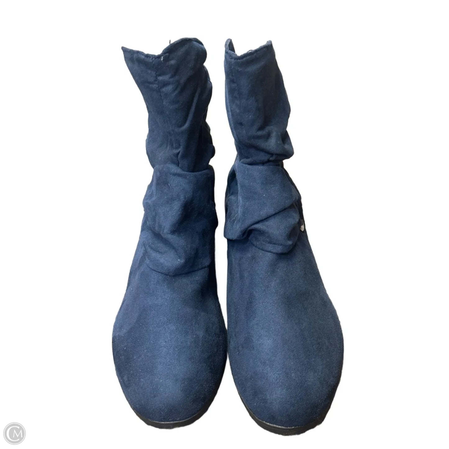 Boots Ankle Flats By Cloudwalkers In Navy, Size: 11