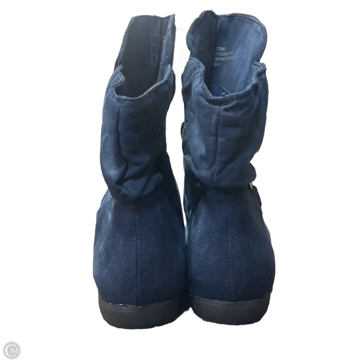 Boots Ankle Flats By Cloudwalkers In Navy, Size: 11