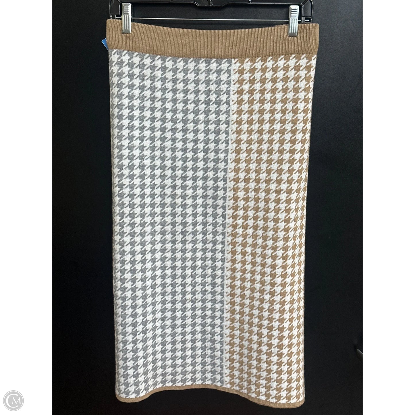 Skirt Maxi By Calvin Klein In Grey & Tan, Size: Xl