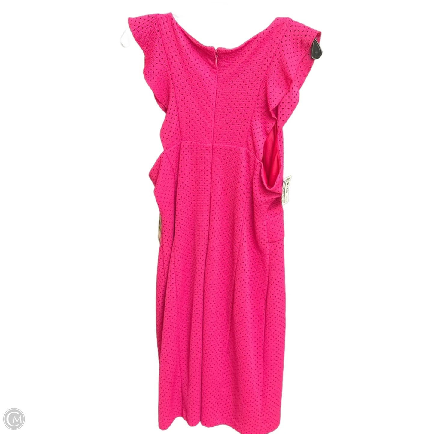 Dress Casual Midi By Guess In Pink, Size: 14