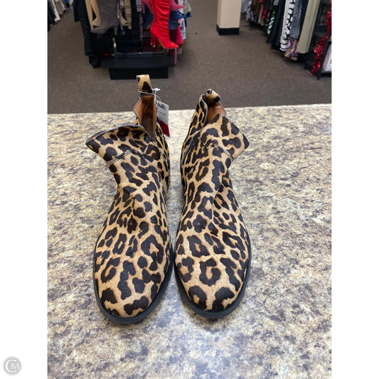 Boots Ankle Flats By Franco Sarto In Animal Print, Size: 8