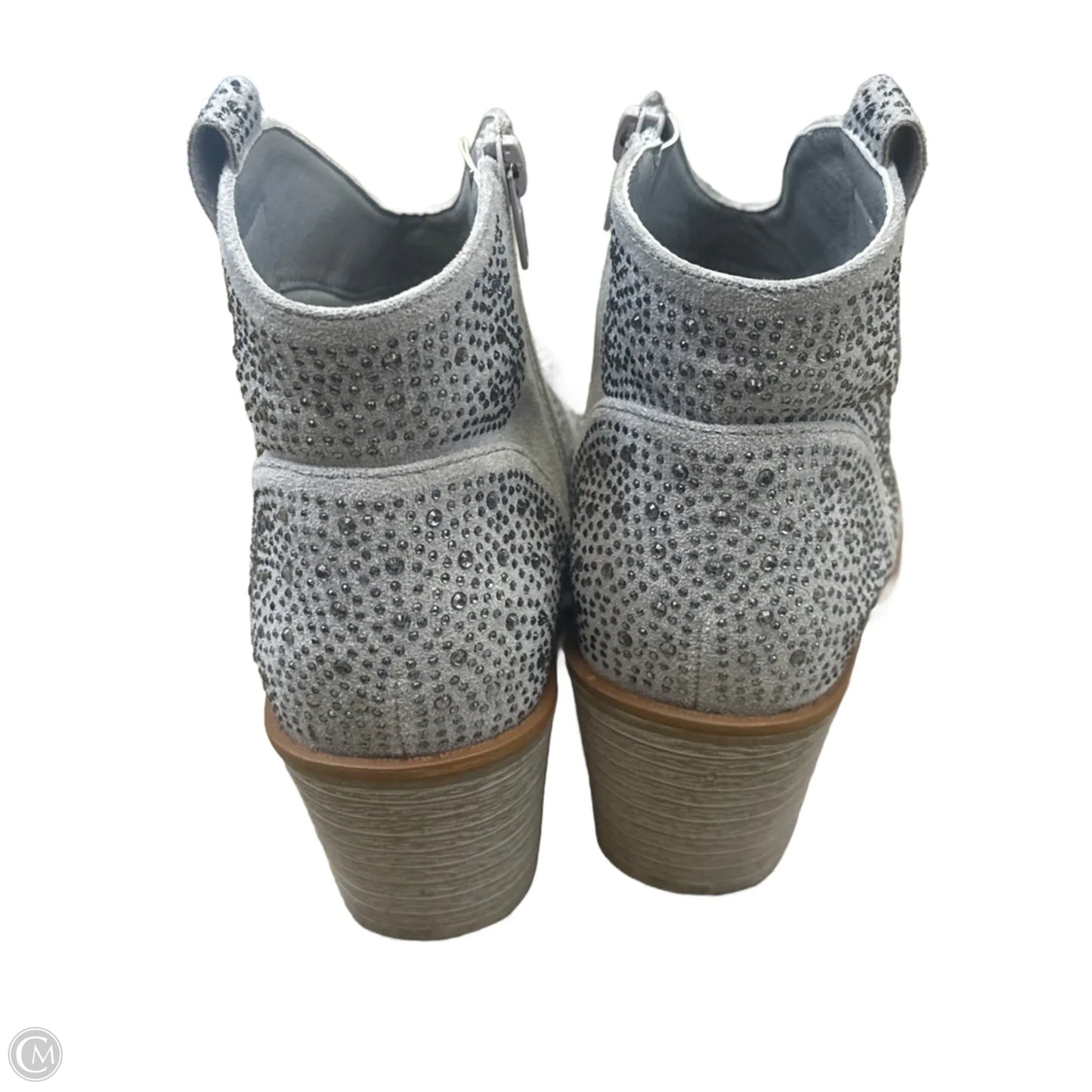 Boots Western By Pierre Dumas In Silver, Size: 7.5