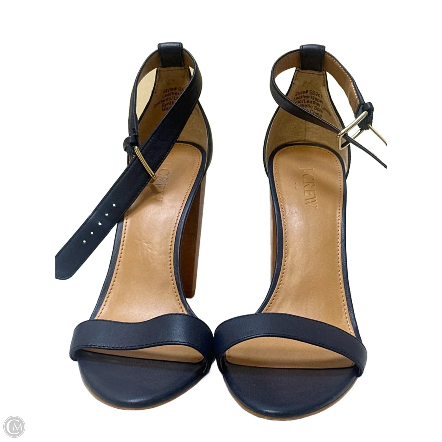 Sandals Heels Block By J. Crew In Navy, Size: 8.5